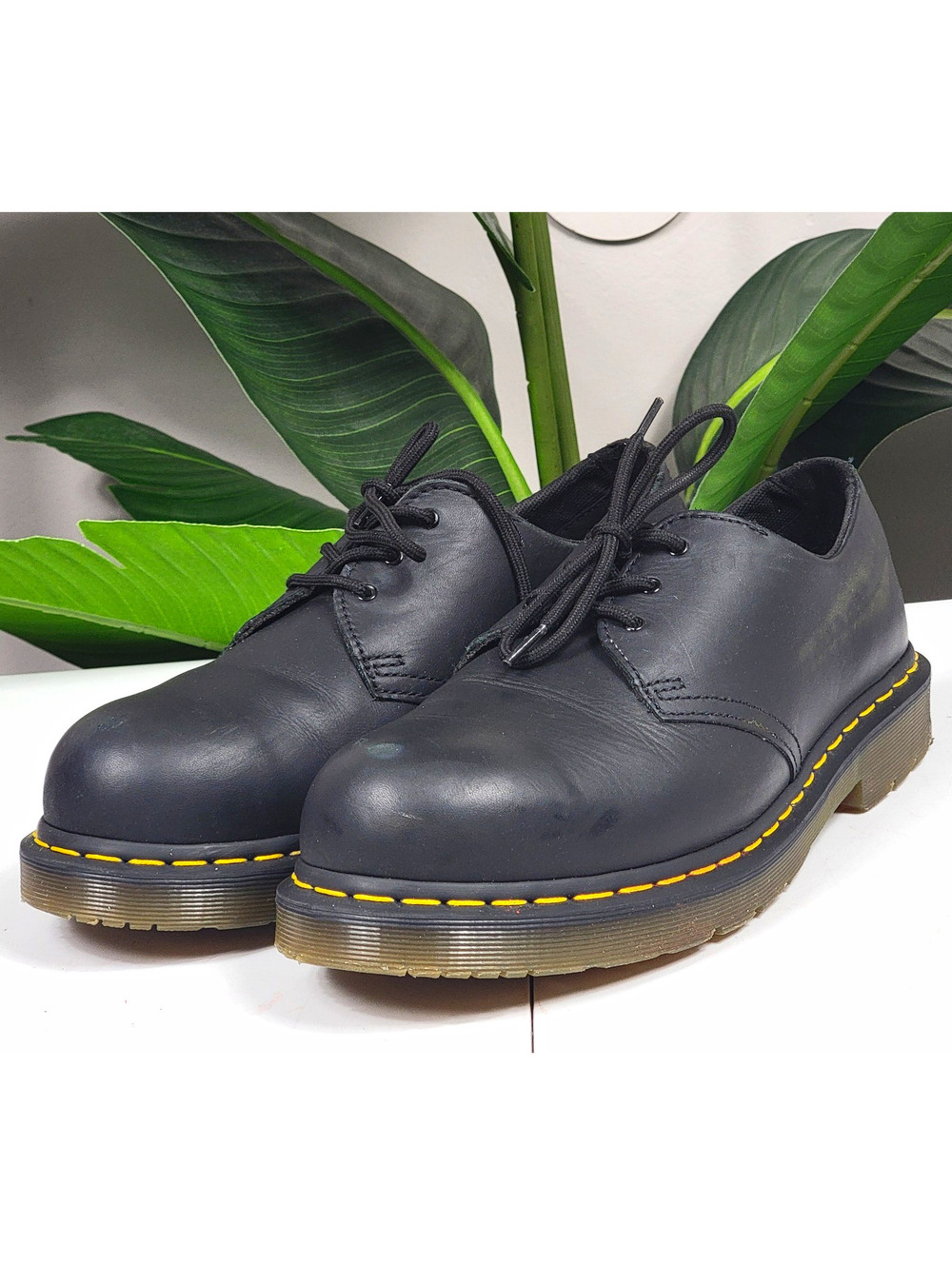 Dr. Martens 1461 SR Steel Toe Slip Resistant Black Oxford 12